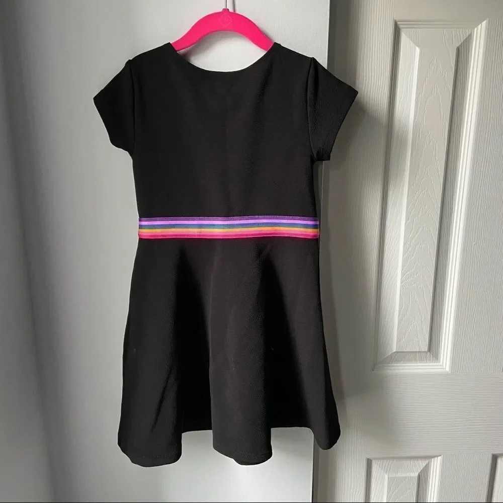 Children’s Place Rainbow Band Dress - Small 5/6
